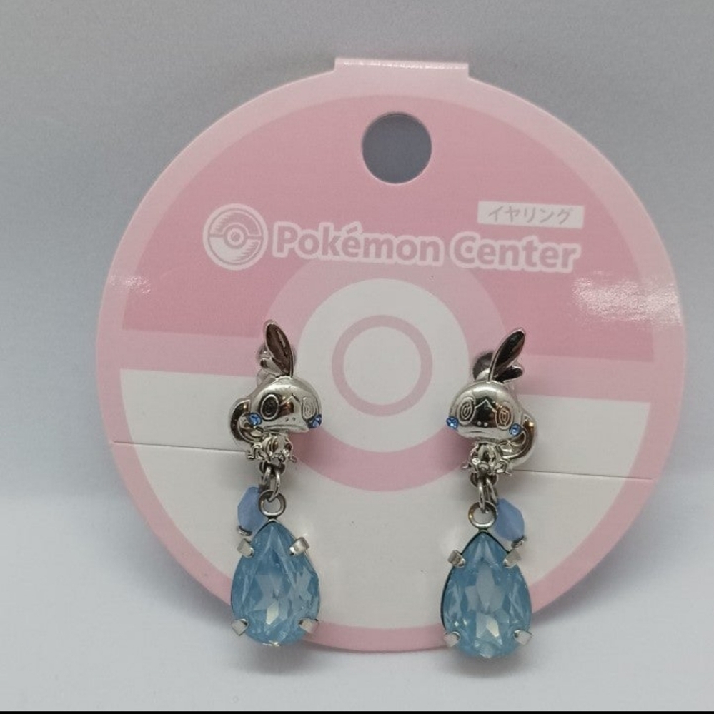 Pokemon Center Pokemon Clip on Earrings Sobble - Picture 5 of 6